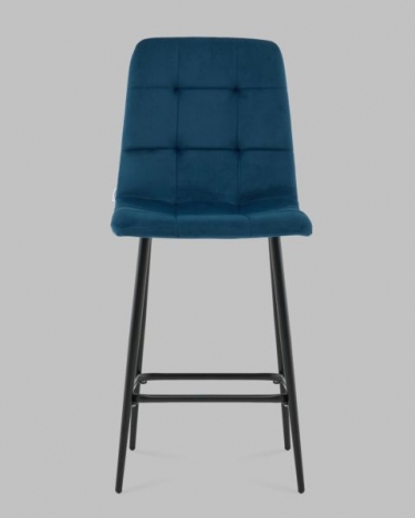 Стул полубарный Stool Group Одди ПБ велюр синий
