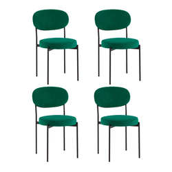 Стул Stool Group Бриф DD велюр зеленый 4 шт.