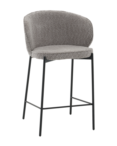 Стул полубарный Stool Group Тисдейл букле серый