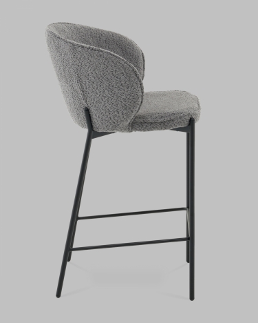 Стул полубарный Stool Group Тисдейл букле темно-серый