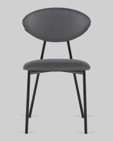 Стул обеденный Stool Group Квинси велюр темно-серый