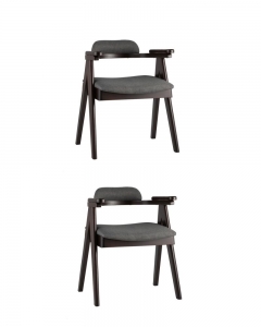 Комплект из двух стульев Stool Group OLAV 2 шт Темно-серый
