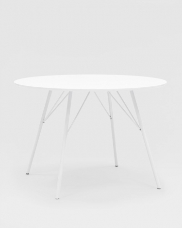 Стол обеденный Stool Group Мемфис D110 Белый