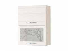 Шкаф-витрина Витра Графит 74.08.1 Сосна Астрид-Ванил