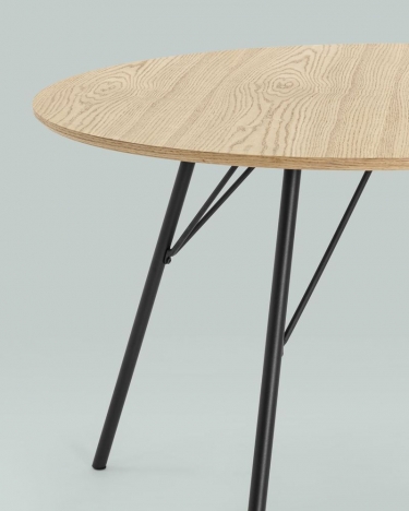 Стол обеденный Stool Group Мемфис D110 Дуб беленый