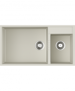 Мойка Omoikiri Omoikiri Tedori 85-2-U-Wh Tetogranit/Белый