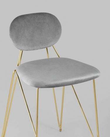 Стул Stool Group Элис полубарный Светло-серый