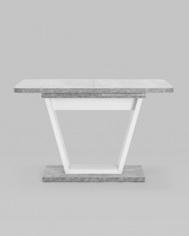 Стол раскладной Stool Group Vector 120-160 Бетон-белый