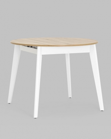 Стол раздвижной Stool Group Rondo 100-135 Дуб/белый