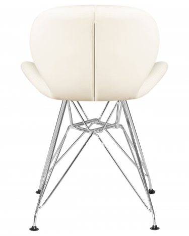 Стул обеденный DOBRIN DOBRIN BUTTERFLY CHROME Кремовый