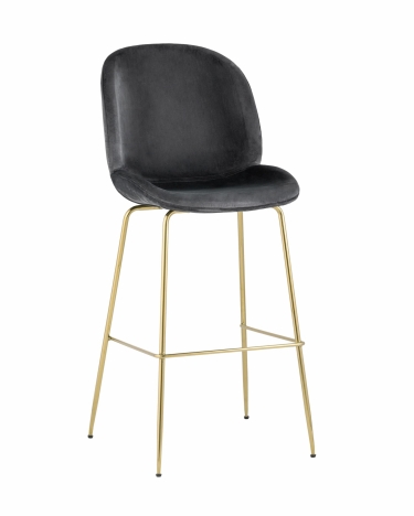 Стул барный Stool Group Beetle gold Серый