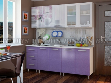 Кухня BTS 2,0 м Люкс Акварель