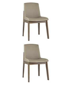 Комплект из двух стульев Stool Group LOKI 2 шт экокожа Бежевый