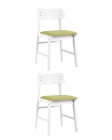 Комплект из двух стульев Stool Group ODEN WHITE 2 шт Оливковый