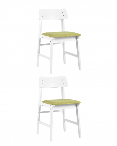 Комплект из двух стульев Stool Group ODEN WHITE 2 шт Оливковый