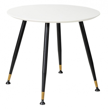 Стол R-home Месси d960 Белый со скосом