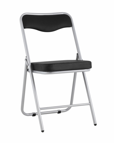 Складной стул Stool Group Джонни silver экокожа Черный