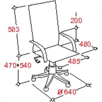 Кресло руководителя EasyChair EChair-702 298062 Черное
