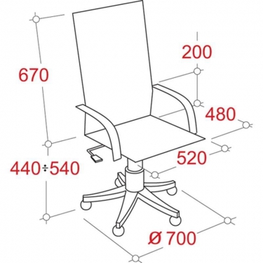 Кресло EasyChair EChair-625 TJP 334351 Черное