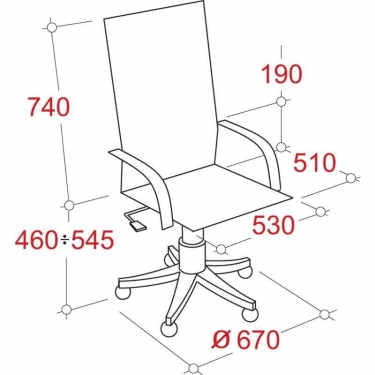 Кресло руководителя EasyChair Echair-534 TL 342970 Черное
