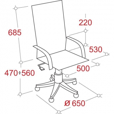 Кресло руководителя EasyChair Echair-541 TL 342974 Черное