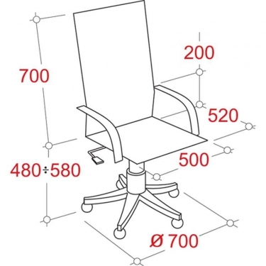 Кресло руководителя EasyChair EChair-628 412367 Черное