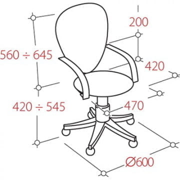 Кресло офисное EasyChair UA_Prestige Ткань 501763 Серая