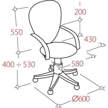 Кресло офисное EasyChair VT_CH661 124632 Серый