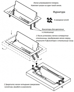 Люк для проводов с органайзером Персона Грата Deka Д-039