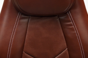 Кресло руководителя Tetchair BOSS хром Коричневый 2 TONE