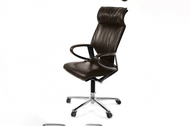 Modus Эргономичное кресло для руководителя Profoffice 284/81 87/89 dunkel braun frame and armrest cromium-plated