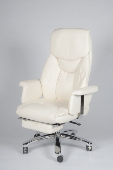 Кресло офисное Норден Парламент H-2021-70-5 ivory leather Слоновая кость