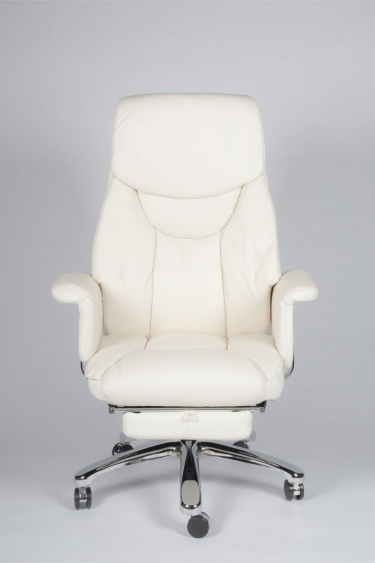Кресло офисное Норден Парламент H-2021-70-5 ivory leather Слоновая кость