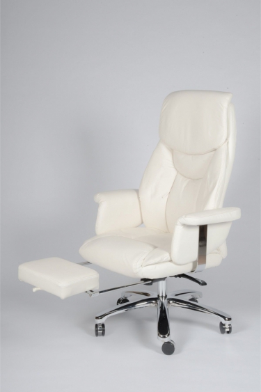 Кресло офисное Норден Парламент H-2021-70-5 ivory leather Слоновая кость