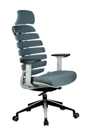Кресло оператора Рива Riva Chair SHARK Серый
