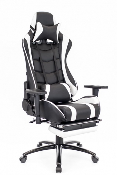 Кресло геймерское Everprof Everprof Lotus S1 Экокожа Черный Белый