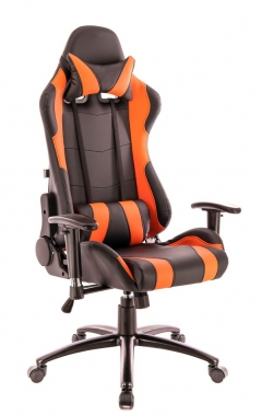 Кресло геймерское Everprof Everprof Lotus S2 Экокожа Черный Оранжевый