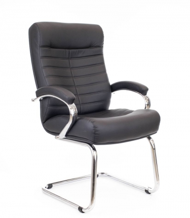 Кресло для посетителей Everprof Everprof Orion CF Экокожа Черный