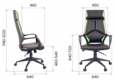 Кресло для руководителя Everprof Everprof Trio Black TM Ткань Черный