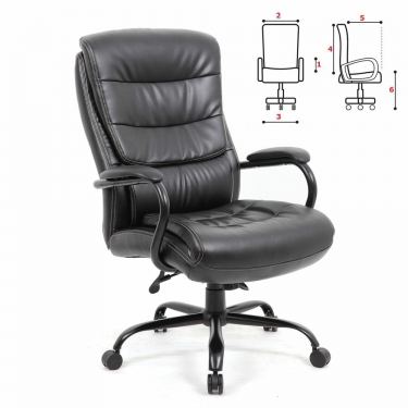 Кресло офисное BRABIX BRABIX PREMIUM Heavy Duty HD-004 Черный