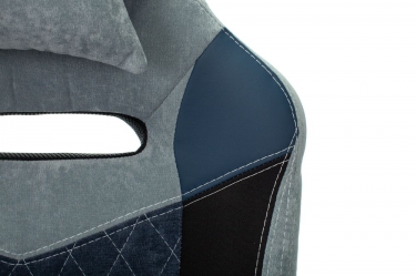 Кресло игровое Zombie Бюрократ VIKING 6 KNIGHT BL FABRIC Синий