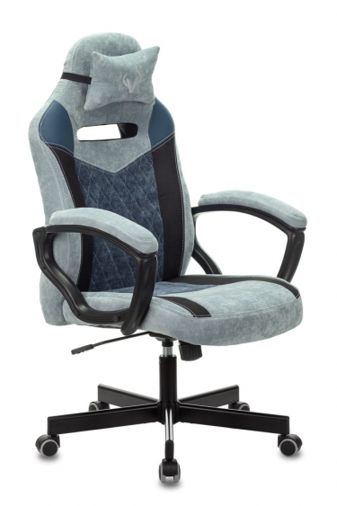 Кресло игровое Zombie Бюрократ VIKING 6 KNIGHT BL FABRIC Синий