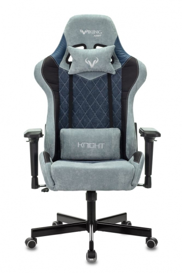 Кресло игровое Zombie Бюрократ VIKING 7 KNIGHT BL FABRIC Синий
