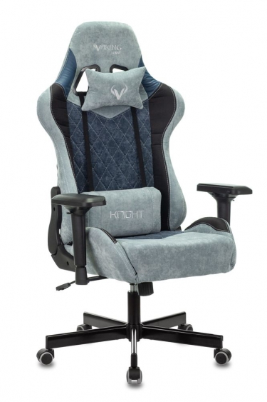 Кресло игровое Zombie Бюрократ VIKING 7 KNIGHT BL FABRIC Синий