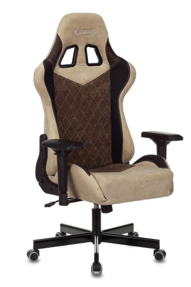 Кресло игровое Zombie Бюрократ VIKING 7 KNIGHT BR FABRIC Коричневый