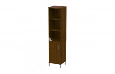 Стеллаж стекло тонированное Skyland В431.5 R Орех Даллас