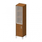 Стеллаж стекло тонированное Skyland В431.5 R Дуб девон