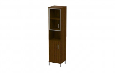 Стеллаж стекло в раме Skyland В431.9 R Орех Даллас