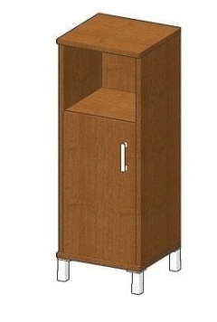 Стеллаж дверь ДСП с замком Skyland В421.3 R/Z дуб девон
