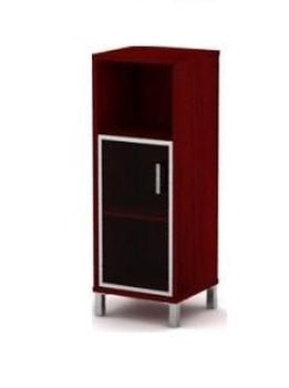 Стеллаж со стеклом в раме Skyland В421.4 R Венге магия